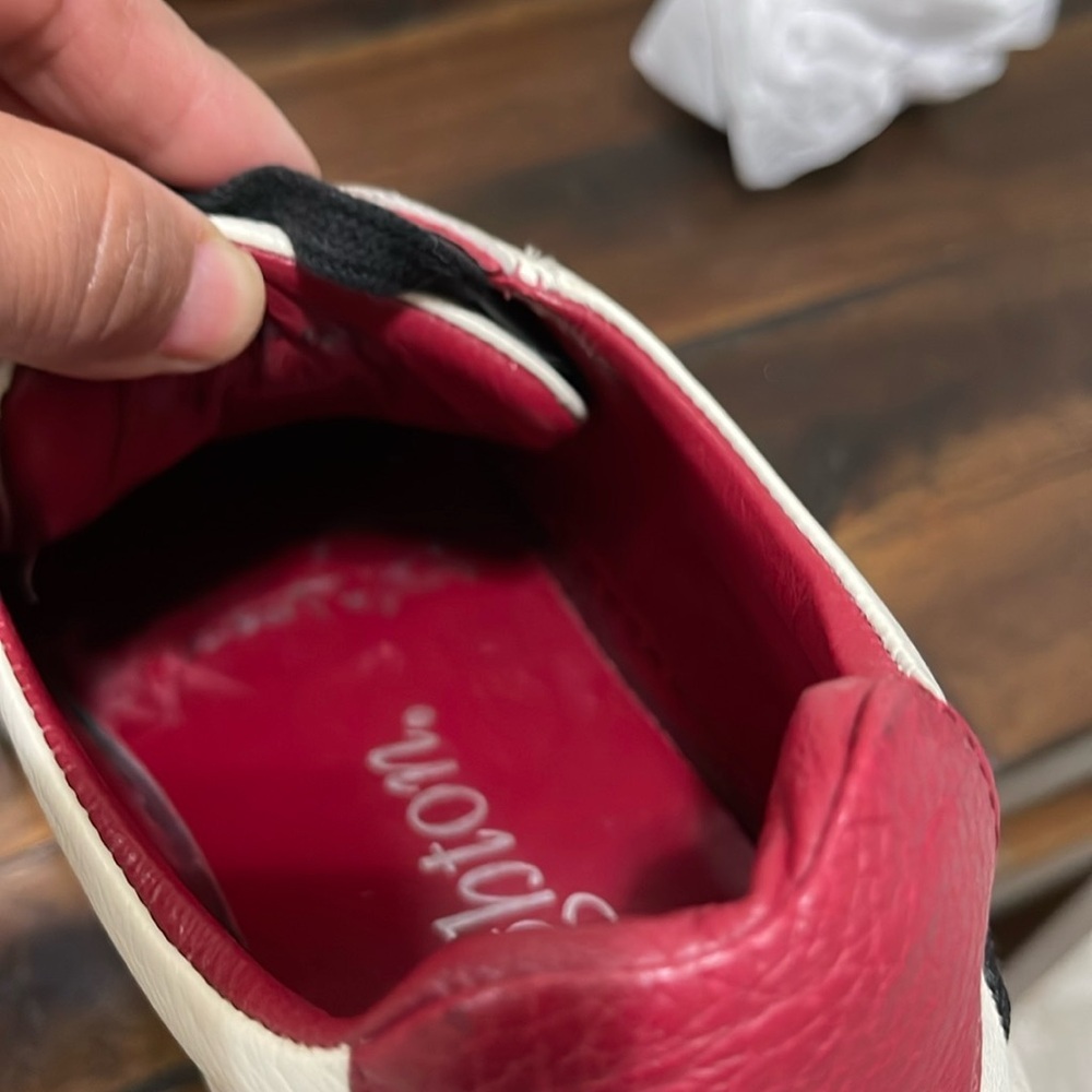 Brighton Love Me Beige Red Sneakers size 8.5 Valentines - Picture 8 of 17